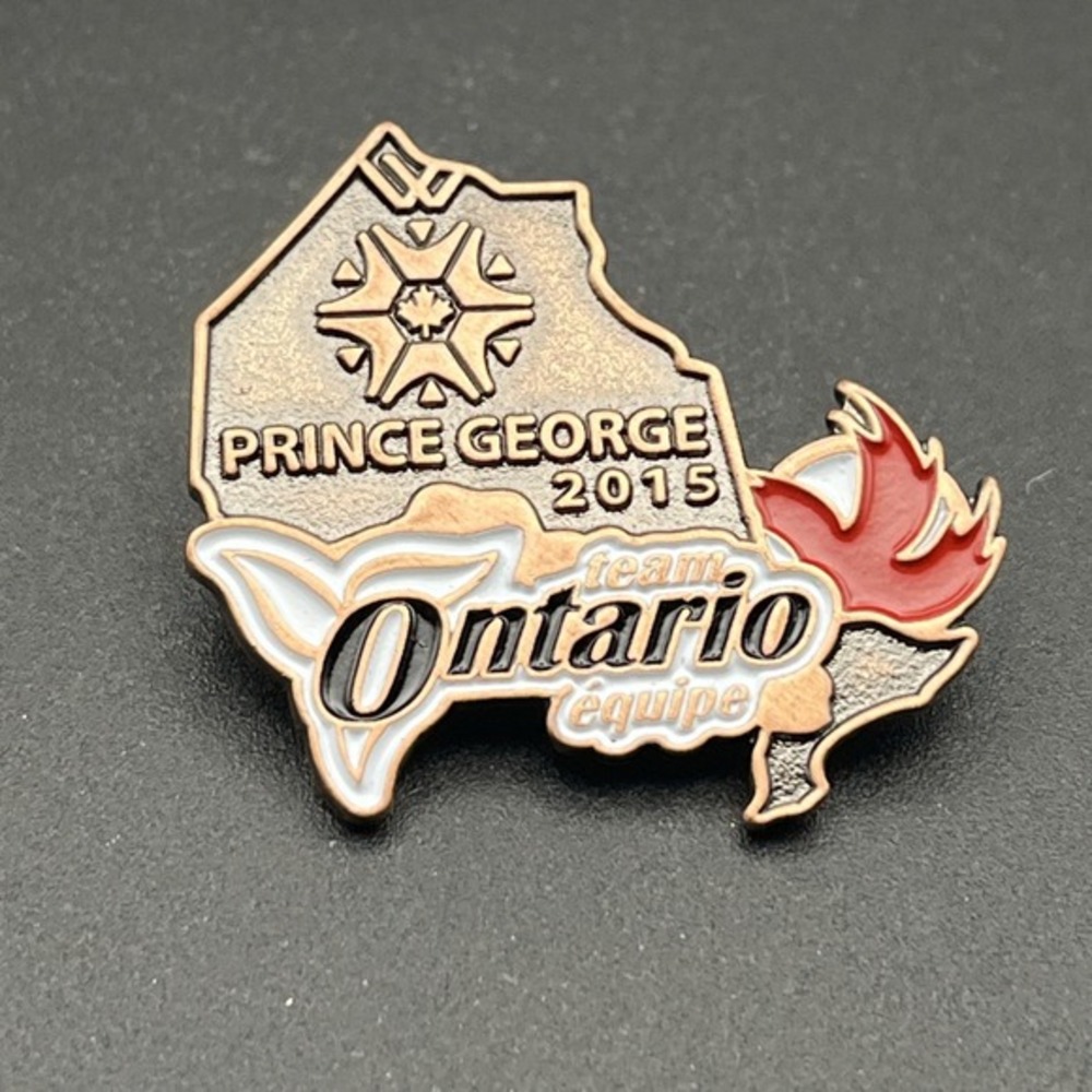 Prince George 2015 Team Ontario Canada Lapel Hat Pin